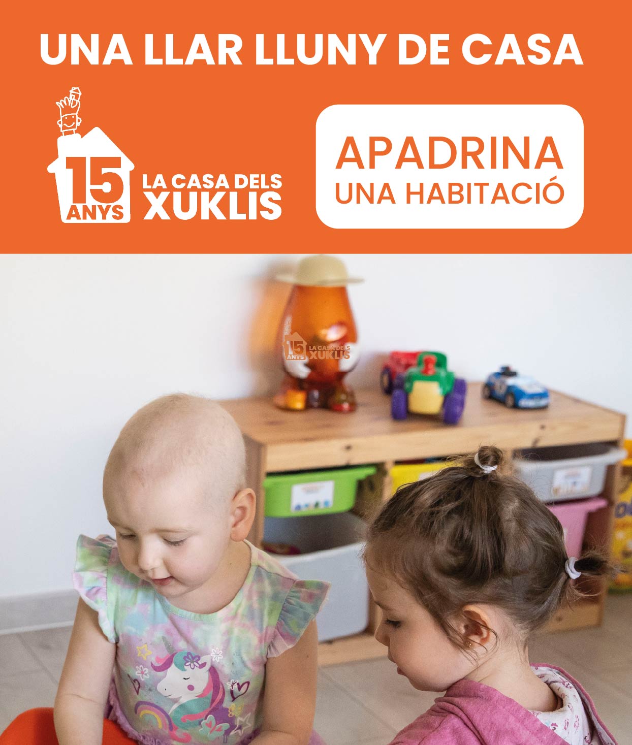 Apadrina una habitació de La Casa dels Xuklis!