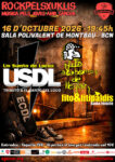 Cartell del concert solidari RPX del 16 d'octubre de 2026 a la Sala Polivalent de Montbau a benefici de l'AFANOC